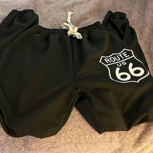 Route 66 Black Joggers
